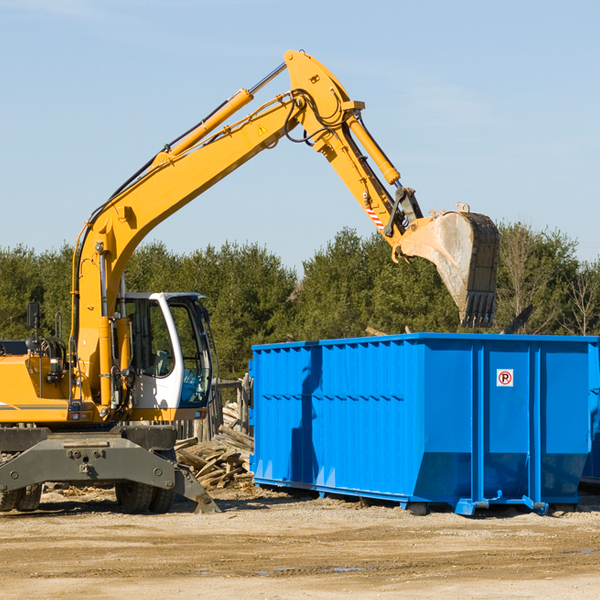 are there any restrictions on where a residential dumpster can be placed in Haywood WV